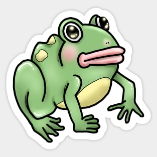 Bug-Eyed Frog (Coloured) Sticker